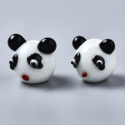 Handmade Bumpy Lampwork Beads Strands LAMP-Q031-001-1