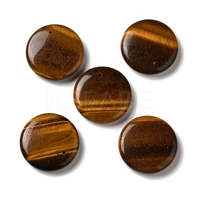 Natural Tiger Eye Pendants G-C028-03A-1