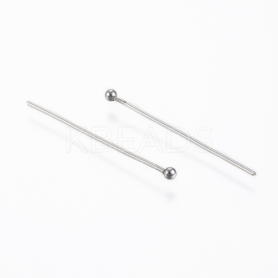 Tarnish Resistant 304 Stainless Steel Ball Head Pins STAS-G161-09P-1