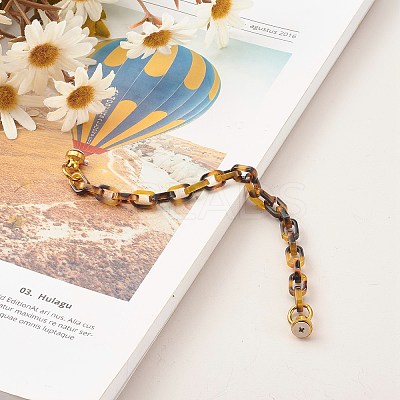 Resin Cable Chain Phone Case Chain HJEW-JM00501-1