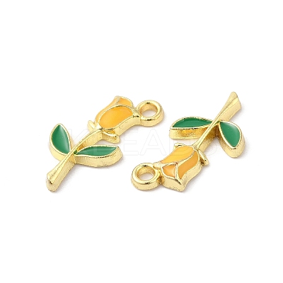 Eco-friendly Alloy Enamel Pendants PALLOY-M212-21G-1