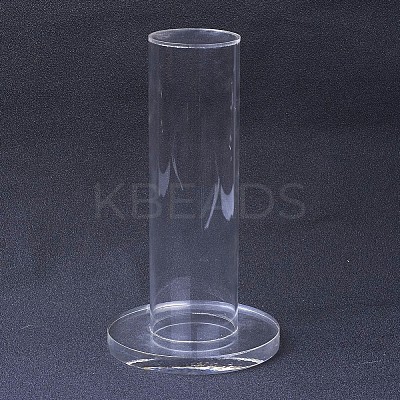 Organic Glass Vertical Tower Jewelry Bracelet Display Stand LS-BDIS-G005-02-1