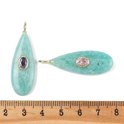 Natural Amazonite Pendants G-D357-03A-1