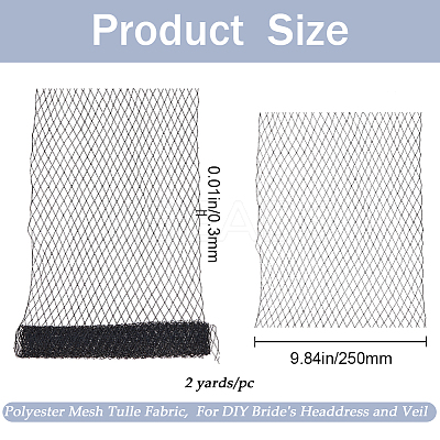 Big Eye Mesh Polyester Organza Veil DIY-WH0028-94A-1