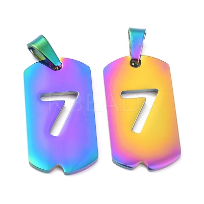 Ion Plating(IP) 304 Stainless Steel Pendants STAS-O127-A07-1