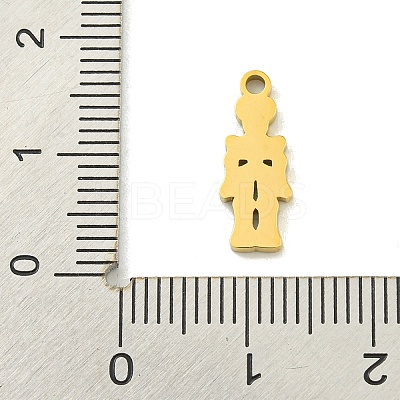 Halloween Theme Ion Plating(IP) 304 Stainless Steel Enamel Pendants STAS-M011-04E-1