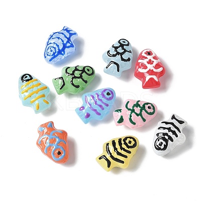 Baking Paint Glass Enamel Beads BLOW-D300-04K-1