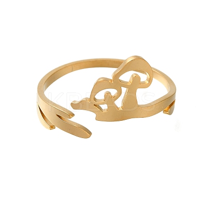 304 Stainless Steel Rings for Women RJEW-S241-05G-1