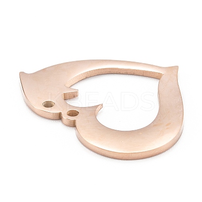 Ion Plating(IP) 304 Stainless Steel Pendants LS-STAS-P280-17RG-1