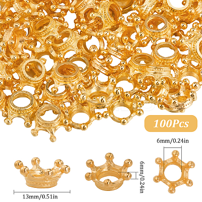 100Pcs Tibetan Style Alloy Bead Caps FIND-SC0009-85G-1