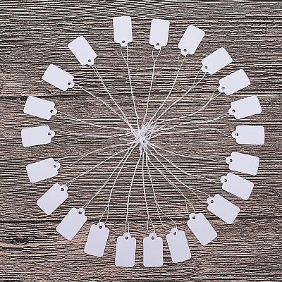 White Rectangle Jewelry Price Tags LS-X-TOOL-C003-02-1