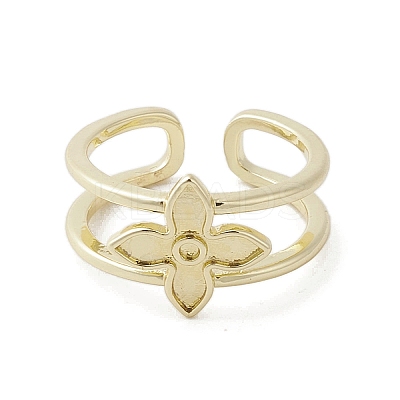 Brass Adjustable Rings RJEW-K257-65G-1