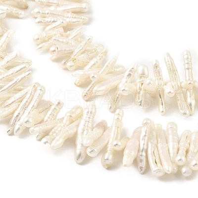 Natural Baroque Keshi Pearl Beads Strands PEAR-B004-03A-01A-1
