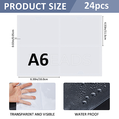 PVC Card Sleeves DIY-WH0591-509A-1