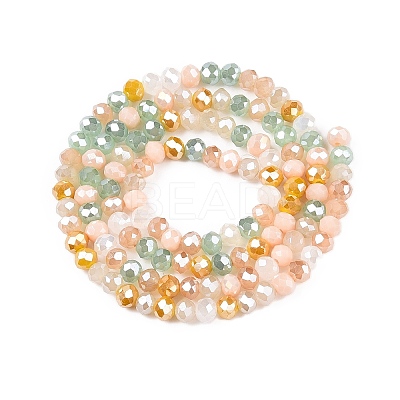 Electroplate Glass Beads Strands GLAA-T023-B16-03-1
