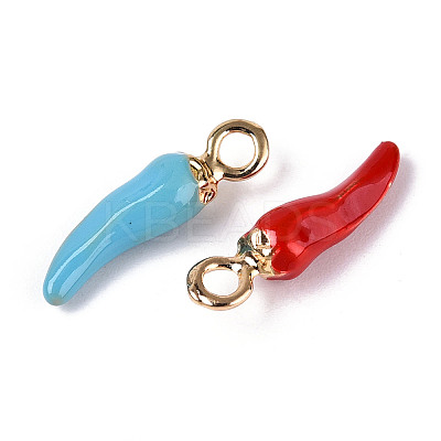Alloy Enamel Pendants FIND-Z084-02G-1