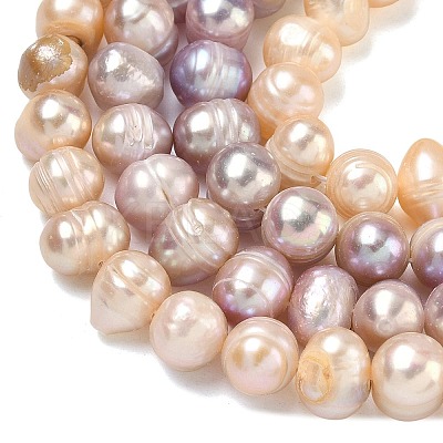 Natural Cultured Freshwater Pearl Beads Strands PEAR-L034-10C-1