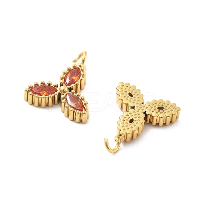304 Stainless Steel Rhinestone Pendants STAS-L283-45G-1