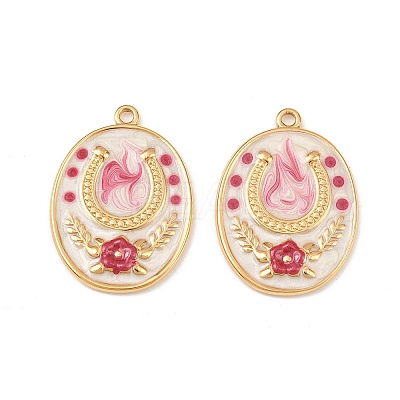 304 Stainless Steel Enamel Pendants STAS-C158-04G-01-1