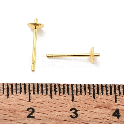 925 Sterling Silver Stud Earring Findings LS-STER-K167-027B-G-1