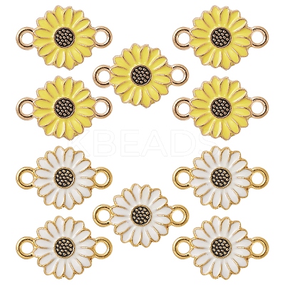 10Pcs 2 Colors Golden Tone Alloy Connector Charms FIND-FS0001-72-1