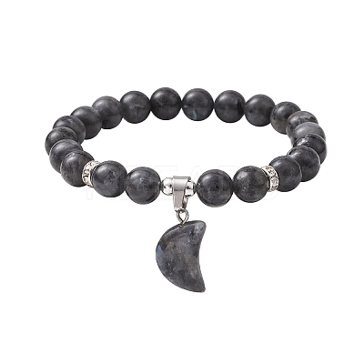 2Pcs 2 Style Natural & Synthetic Mixed Gemstone Stretch Bracelets Set BJEW-JB10166-1