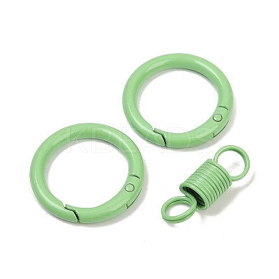 Alloy Spring Gate Clasps PALLOY-Q009-01G-1