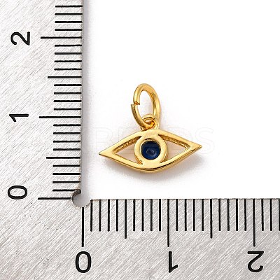 Brass Micro Pave Cubic Zirconia Charms KK-U033-21G-01-1