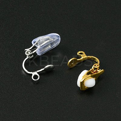 40Pcs 2 Color Iron Clip-on Earring Findings KK-FS0001-27-1