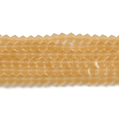 Imitate Austrian Crystal Frosted Glass Beads Strands LS-EGLA-A039-T6mm-MD18-1