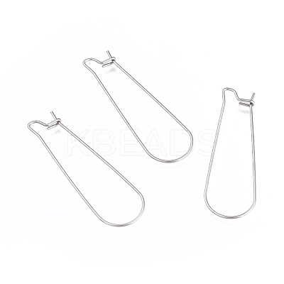 Tarnish Resistant 304 Stainless Steel Hoop Earring Finding STAS-E464-05P-1