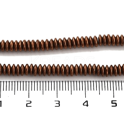 Electroplated Synthetic Non-magnetic Hematite Beads Strands G-P545-A01-01E-1