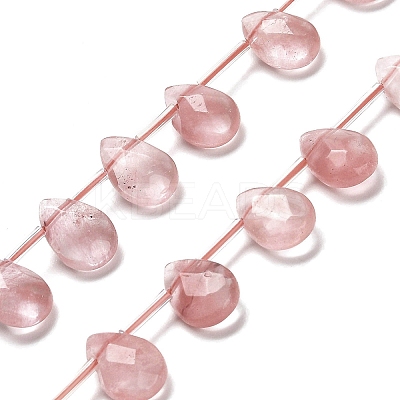 Cherry Quartz Glass Beads Strands G-Q167-A02-01-1