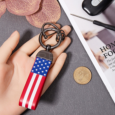 Imitation Leather Keychain Holder DIY-WH20013-23E-1