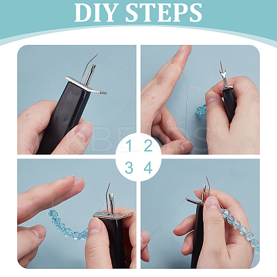 1Pc Plastic with Iron Bead Knotting Tool TOOL-WR0001-10B-1