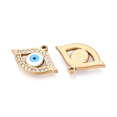 304 Stainless Steel Rhinestone Pendants STAS-N110-51A-G-1