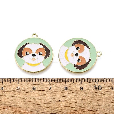 Eco-Friendly Alloy Enamel Pendants ENAM-Q437-057-NR-1
