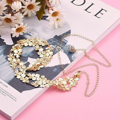 Brass Body Chain Belt NJEW-C00017-01-1