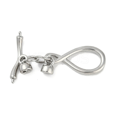 Brass Toggle Clasps KK-K391-11P-1
