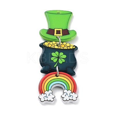 Saint Patrick's Day Theme Acrylic Big Pendants LS-MACR-C028-05B-1