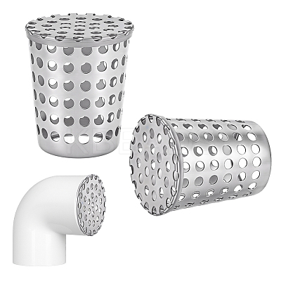 304 Stainless Steel Anti Rats Drain Outlet Filter LS-STAS-WH0051-025C-P-1