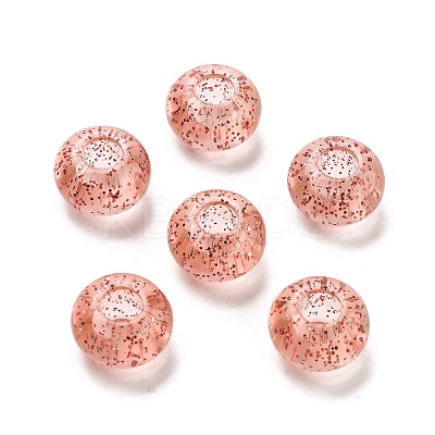 Transparent Acrylic European Beads TACR-P009-A01-04-1
