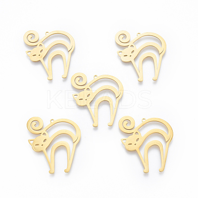201 Stainless Steel Pendants STAS-N090-LA928-2-1