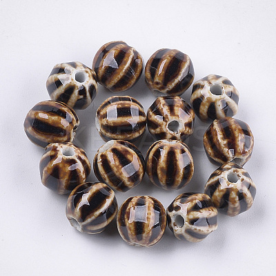 Handmade Porcelain Beads X-PORC-S498-24D-1
