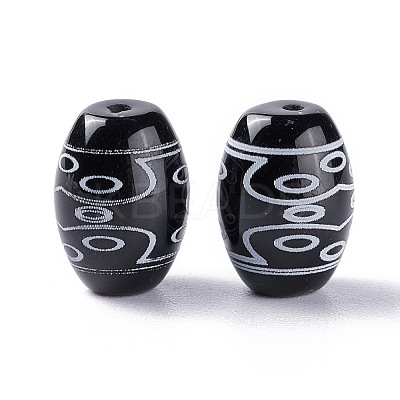 Tibetan Style dZi Beads TDZI-Z001-28-1