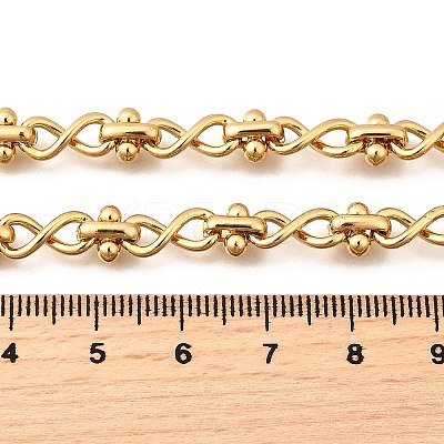 304 Stainless Steel Oval Infinity Link Chain Necklaces for Women Men NJEW-K249-20B-G-1