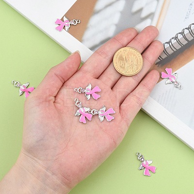 October Breast Cancer Pink Awareness Ribbon LS-ENAM-D001-2-1