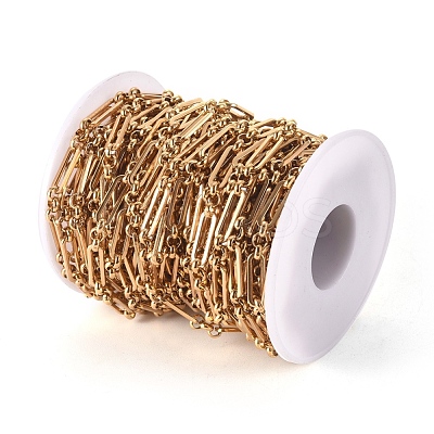 Ion Plating(IP) 304 Stainless Steel Figaro Chains CHS-L022-04G-1