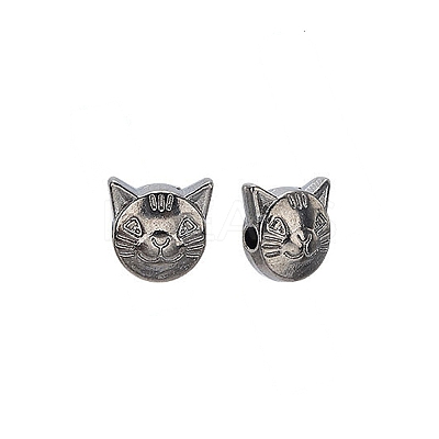 Tibetan Style Alloy Kitten Beads LS-TIBEP-GC178-B-RS-1
