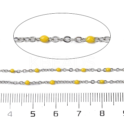 304 Stainless Steel Enamel Link Chains CHS-A015-02P-01-1